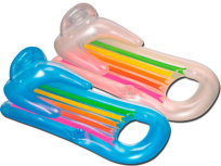 Надувной матрас-кресло для плавания 160х85 см, с окном, 2 цвета (Intex 58802)