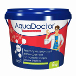 AquaDoctor C-60T, 5 кг, табл. 20 г, дезинфектант для бассейна на основе хлора быстрого действия (2508)