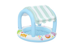 Детский надувной бассейн 104x84 см "Sweet Shoppe" с навесом , 34 л, от 2 лет (Bestway 52638 BW)