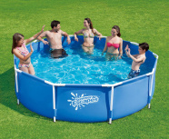 Каркасный бассейн Polygroup Summer Escapes 305х107 см + лестница, настил, тент (P20-1042-Z)