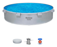 Стальной бассейн Bestway Hydrium Pool Set TANX 305x61 см + фильтр-насос 1249 л/ч, тент (561RW BW)
