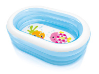 Детский надувной бассейн 163х107х46 см "Пираты" 230 л, от 3 лет (Intex 57482)