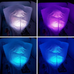 Плавающая подсветка Cube, на батарейках (Intex 28694)