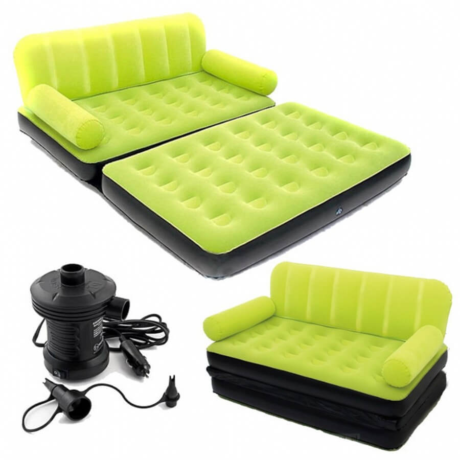 Надувной диван-кровать Multi-Max Air Couch With Sidewinder AC Air Pump,  188х152х64 см (Bestway 67356 BW) | 24intex.ru