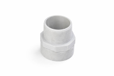 Переходник-адаптер 2" х 1 1/2", с шланга 38 мм под гайку и соединения 1 1/2 дюйма (D12)