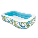 Детский надувной бассейн "Тропики", 229x152x48 см, 600 л, от 3 лет (Intex 57177)