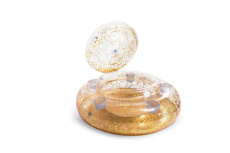 Плавающий холодильник 74 см "Glitter Mega Chill" с подстаканниками (Intex 56810)