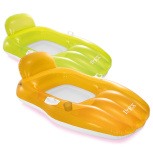 Надувной матрас-кресло для плавания 163х104 см с ручками и подстаканником, 2 цвета (Intex 56805)