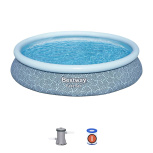 Бассейн надувной Bestway Fast Set Pools 396х84 см + фильтр-насос 2006 л/ч (57376 BW)