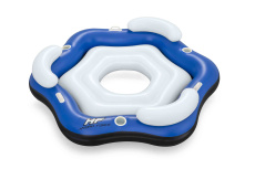 Надувной шезлонг для отдыха на воде для троих 199х176 см (Bestway 43111 BW)