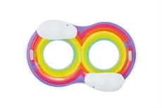 Надувной круг-кресло 186х116 см "Радуга" для двоих (Bestway 43648 BW)