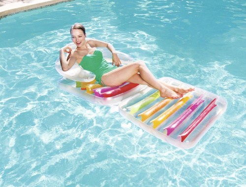 Надувной матрас-кресло для плавания 201х89 см, раскладной (Bestway 43023 BW)