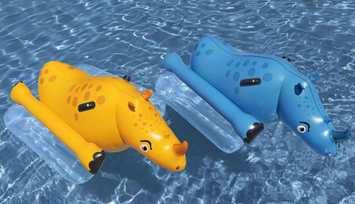 Надувные игрушки-наездники 153x77см "Носорог" с надувными битами, от 3 лет (Bestway 41522 BW)