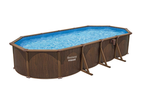 Стальной бассейн Bestway Hydrium Pool Set 732х366х132 см + песочный ф/насос 5678 л/ч, лестница, тент, подстилка (561CW BW)