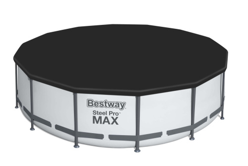 Каркасный бассейн Bestway 457х107 см + фильтр-насос 3028 л/ч, тент, лестница (56488 BW)