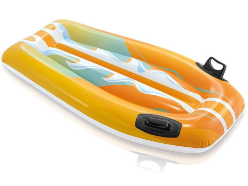 Надувной плот 112х62 см с ручками, 2 цвета, от 6 лет (Intex 58165)