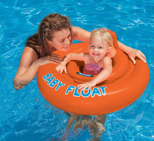 Надувные водные ходунки, 76 см "Baby Float" до 15 кг, от 1 до 2 лет (Intex 56588)