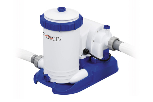 Каркасный бассейн Bestway 610х132 см + фильтр-насос 9463 л/ч, тент, лестница (56883 BW)