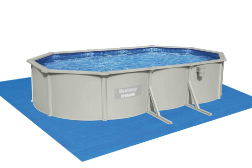Стальной бассейн Bestway Hydrium Oval Pool 610х360х120 см + песочный ф/насос 5678 л/ч, лестница, тент, подстилка (56369 BW) Стальной бассейн Bestway Hydrium Oval Pool 610х360х120 см + песочный ф/насос 5678 л/ч, лестница, тент, подстилка (56369 BW)
