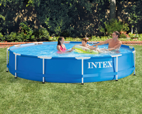 Каркасный бассейн Intex Metal Frame 366х76 см (28210) Каркасный бассейн Intex Metal Frame 366х76 см (28210)