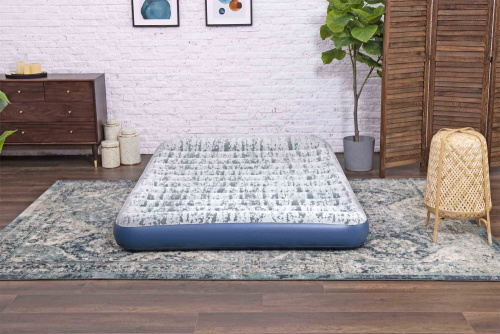 Надувной матрас Tritech 203x152x30 см, с подголовником, встроенный насос 220V (Bestway 67836 BW)