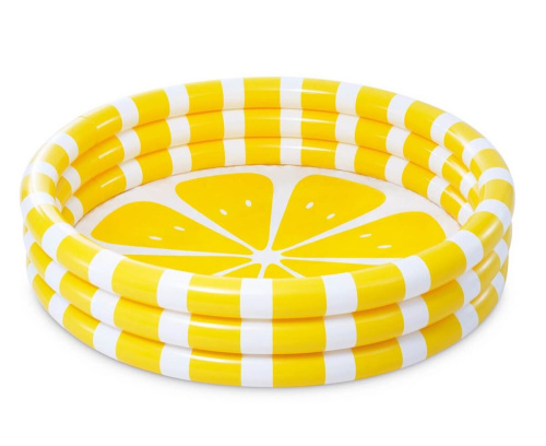 Детский надувной бассейн 147х33 см "Лимон" 330 л, от 2 лет (Intex 58432)