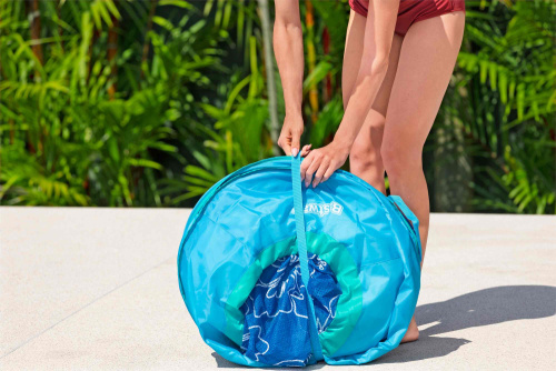 Надувной матрас-шезлонг для плавания с сеткой "Flex'n Fold" 188x98x38 см, до 140 кг (43733 BW)