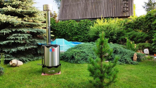 Дровяной водонагреватель для бассейна Termopool Volcano Pro 30 (35 кВт, спираль 25 метров, 16 витков)