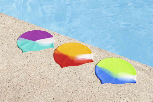 Шапочка для плавания "Lil'Color Wave Swim Cap", от 3 лет (Bestway 26049 BW)
