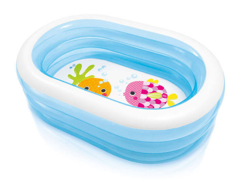 Детский надувной бассейн 163х107х46 см "Пираты" 230 л, от 3 лет (Intex 57482)