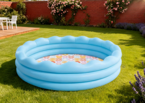 Детский надувной бассейн "Край волны", 168х46 см, 575 л, от 3 лет (Intex 56191)