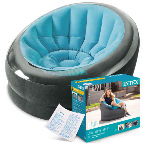 Кресло надувное Empire Chair 112х109х69 см, 3 цвета (Intex 66582) Кресло надувное Empire Chair 112х109х69 см, 3 цвета (Intex 66582)