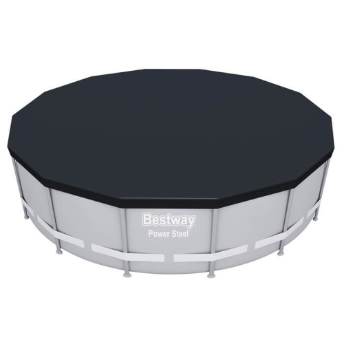 Каркасный бассейн Bestway 427х122 см + фильтр-насос 3028 л/ч, тент, лестница (56444 BW)