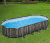 Каркасный овальный бассейн Bestway Power Steel 732х366х132 см + фильтр-насос 9463 л/ч, лестница, тент (561ES BW)
