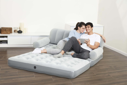 Надувной диван-кровать Multi-Max Air Couch со встроенным электрическим насосом, 188х152х64 см (Bestway 75079)