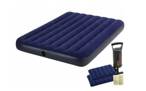 Надувной матрас Classic Downy Bed Fiber-Tech 152х203х25 см, с подушками и насосом (Intex 64765) Надувной матрас Classic Downy Bed Fiber-Tech 152х203х25 см, с подушками и насосом (Intex 64765)