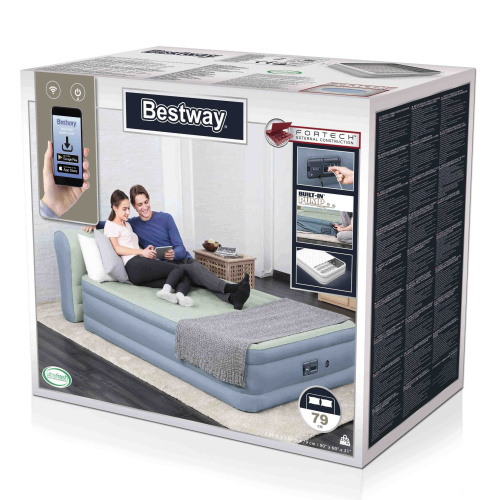 Надувная кровать Fortech 152х229х79 см, встроенный насос 220V (Bestway 69060 BW)
