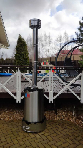 Дровяной водонагреватель для бассейна Termopool Volcano Pro 50 (55 кВт, спираль 37 метров, 24 витка)