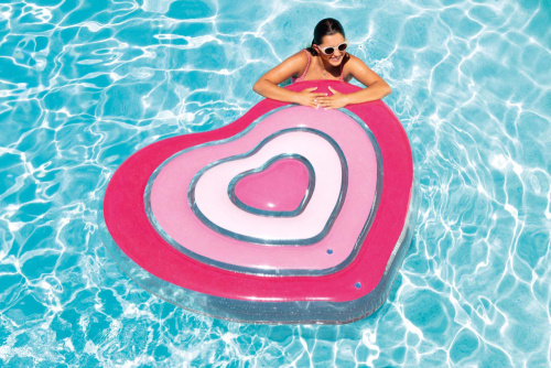 Надувной плот 168x142 см "Сердце" (Intex 58727)