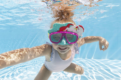 Маска для плавания "Lil Animal", от 3 лет (Bestway 22064 BW)