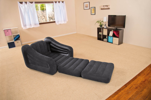Кресло надувное Pull-Out Chair 107х221х66 см (Intex 68565)