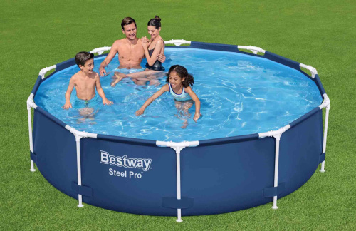 Каркасный бассейн Bestway Steel Pro 305х76 см + фильтр-насос 1249 л/ч (56679 BW)