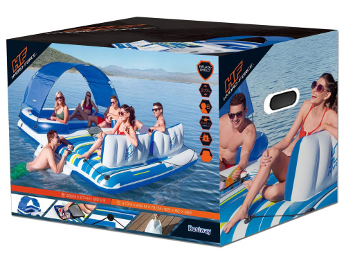 Плавающая беседка для отдыха на воде 389х274 см на 6 человек (Bestway 43105 BW)