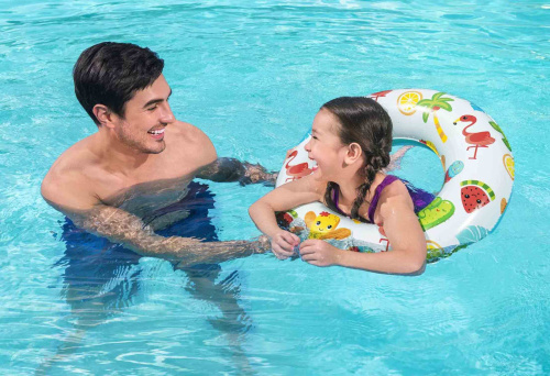 Надувной круг 61 см "Тропики", от 3 лет (Bestway 36014 BW)