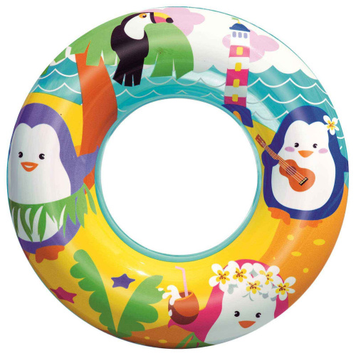 Надувной круг 51 см "Морские животные", от 3 лет (Bestway 36113 BW)