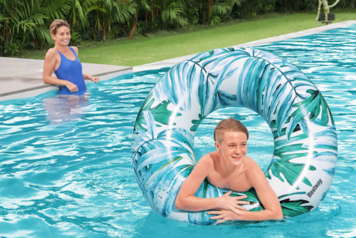 Надувной круг 119 см "Тропические пальмы" (Bestway 36237 BW)