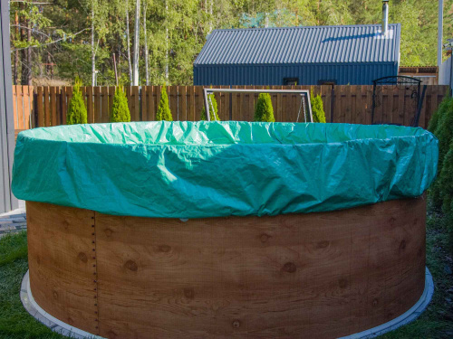 Тент защитный для зимней консервации 2,44-2,5 м, для бассейнов Лагуна (ТМ1165)