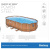 Каркасный овальный бассейн Bestway 610х366х122 см + фильтр-насос 9463 л/ч, лестница, гидромассаж, подсветка (56719 BW)