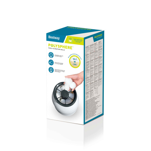 Наполнитель Polysphere для песчаных фильтр-насосов, 0,5 кг (Bestway 58475)