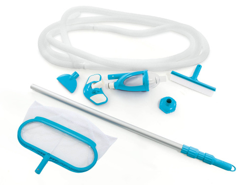 Набор для чистки бассейна от 549 см (ручка 279 см, сачок, пылесос, щетка, шланг) (Intex 28003)